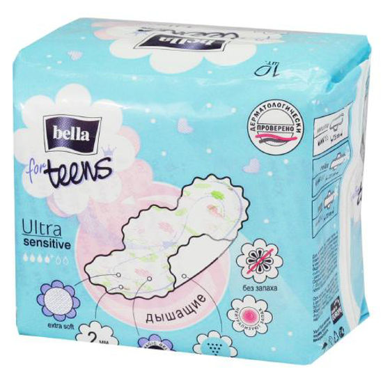 Прокладки гігієнічні Bella (Белла) for Teens: Ultra Sensitiveextra soft (10шт.)